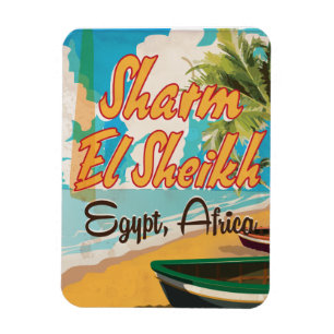 Imán Cartel de viaje vintage de Sharm El Sheikh - Egipt