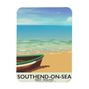 Imán Cartel de viaje vintage de Southend-on-Sea, Essex