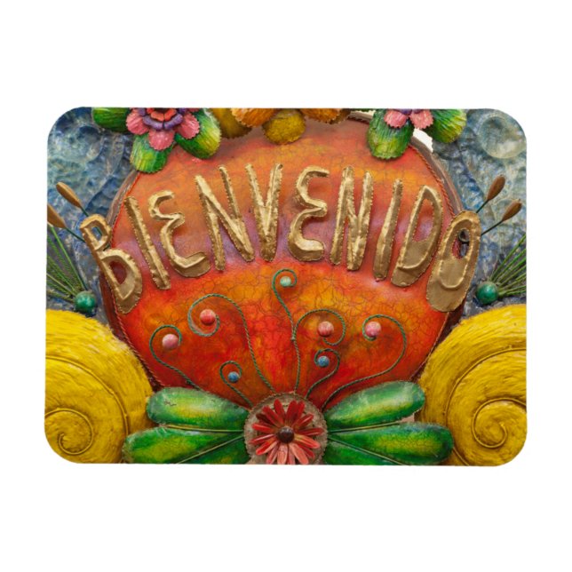 Imán Cartel de Welcom en español, México (Horizontal)