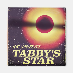Imán Cartel espacial de la estrella de Tabby