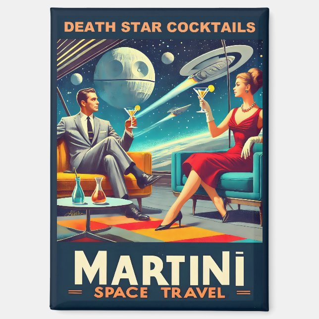 Imán Carteles de viaje espacial Martini Estrella de la  (Anverso)