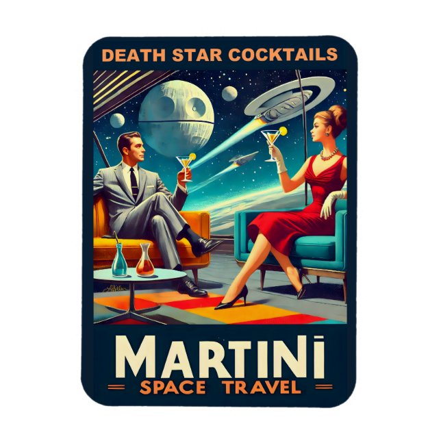 Imán Carteles de viaje espacial Martini Estrella de la  (Vertical)