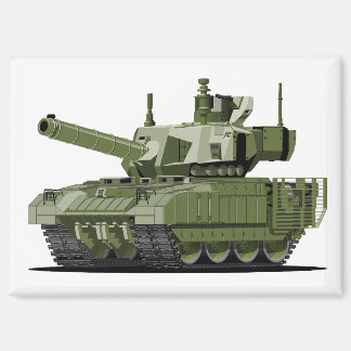 Imán Cartoon modern armored tank
