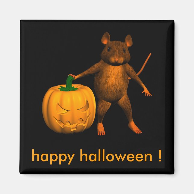 Imán Casa con Calabaza (Frente)