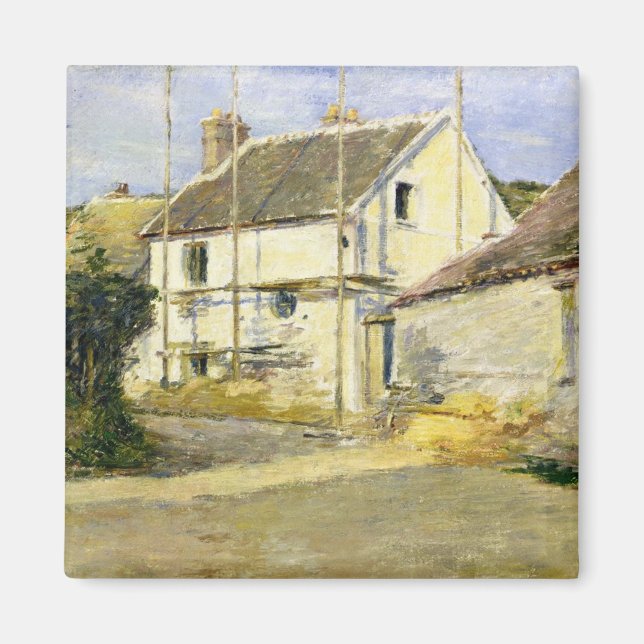 Imán Casa con Scaffolding (obra de construcción de époc (Frente)