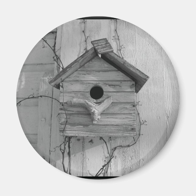 Imán Casa de Aves Rústica (Frente)