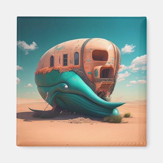Imán Casa de ballenas del desierto (Frente)