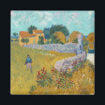 Imán Casa de campo en Provenza | Vincent Van Gogh<br><div class="desc">Casa de campo en Provenza (1888) del artista holandés post-impresionista Vincent Van Gogh. El arte original es una pintura al paisaje de lienzos en vivos tonos amarillos dorados y azul acuático.

Utilice las herramientas de diseño para agregar texto personalizado o personalizar la imagen.</div>