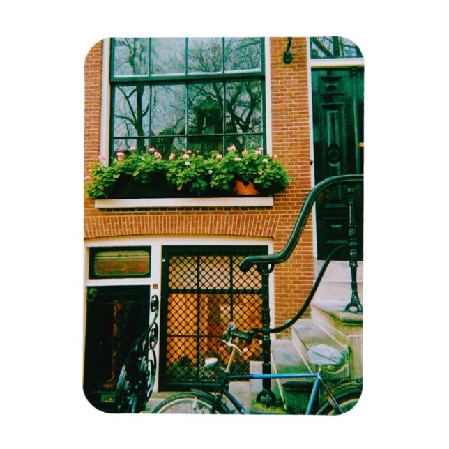 Imán Casa de canal en Ámsterdam (Vertical)