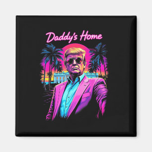 Imán Casa de Daddys divertida Casa Blanca Retr Trump Pi