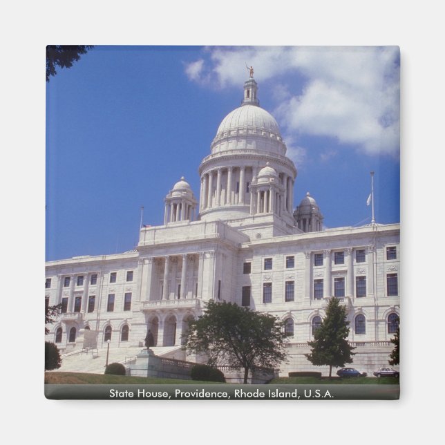 Imán Casa de Estado, Providence, Rhode Island, EE.UU. (Frente)