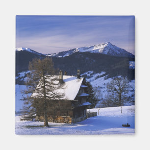 Imán Casa de granja y Monte Rigi y Pilatus,