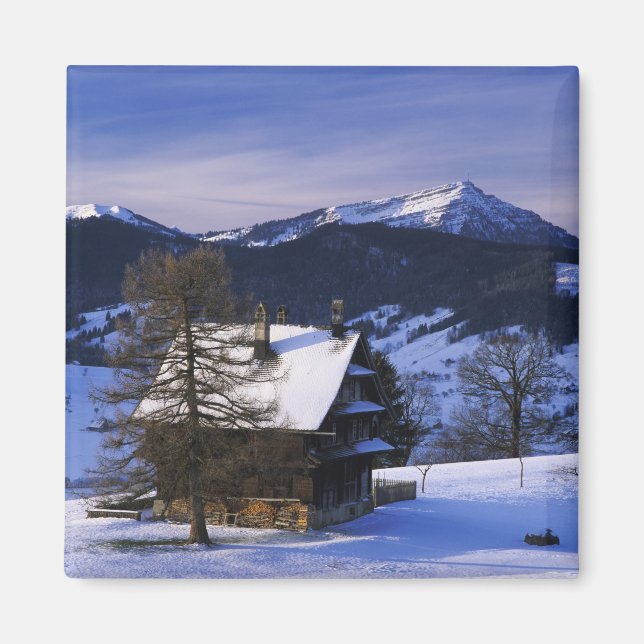 Imán Casa de granja y Monte Rigi y Pilatus, (Frente)