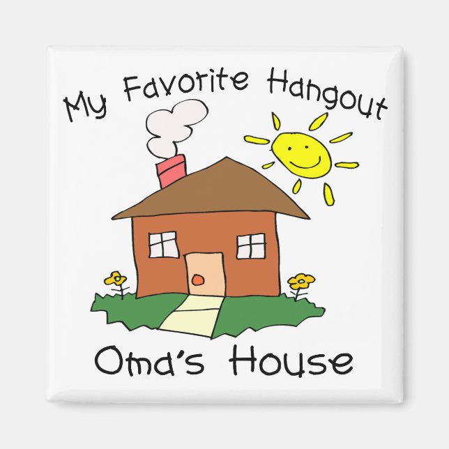Imán Casa de Hangout favorita de Oma (Frente)