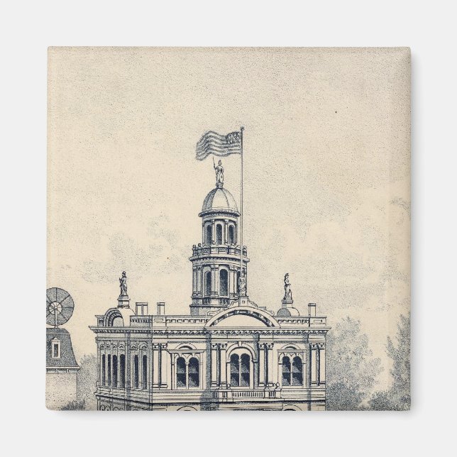 Imán Casa de la Corte, Fresno (Frente)