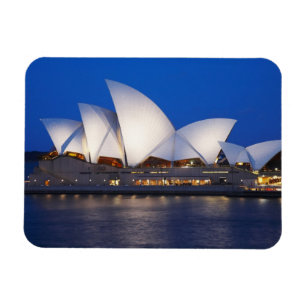 Imán Casa de la Ópera de Sydney por la Noche, Sydney, N