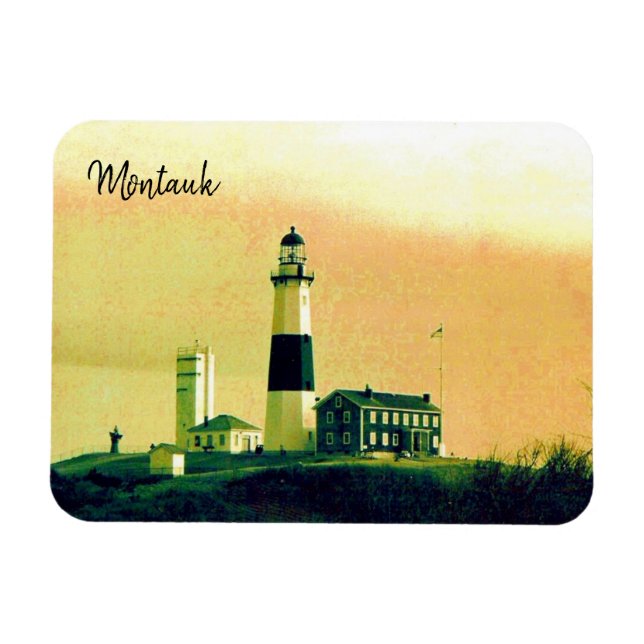 Imán casa de luz montauk (Horizontal)