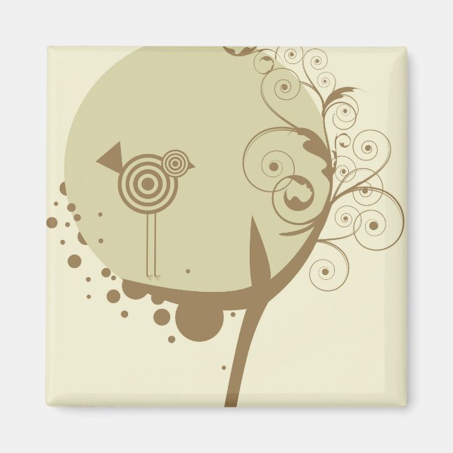 Imán Casa de pájaro (Frente)