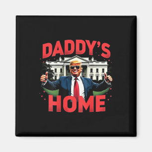 Imán Casa de papá de Trump 2024 (atrás) 2025 Take Ameri