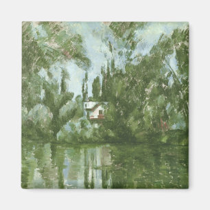 Imán Casa de Paul Cezanne el en los bancos del Marne,