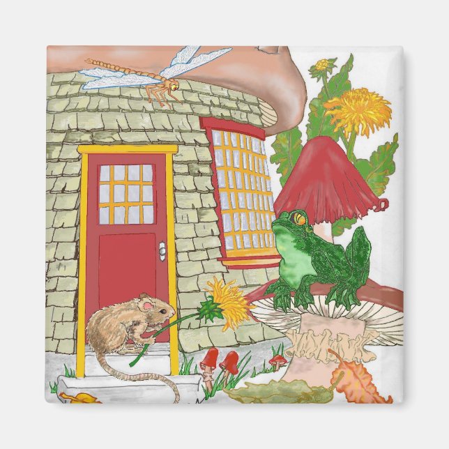 Imán Casa de ratón (Frente)