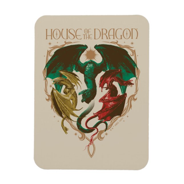 Imán Casa del Dragón | Dragon Shield (Vertical)