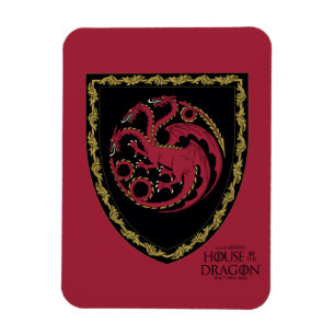 Imán CASA DEL DRAGÓN Escudo de House Targaryen
