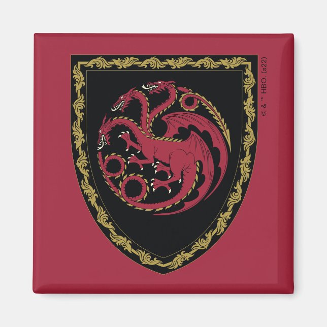 Imán CASA DEL DRAGÓN | Escudo de House Targaryen (Frente)
