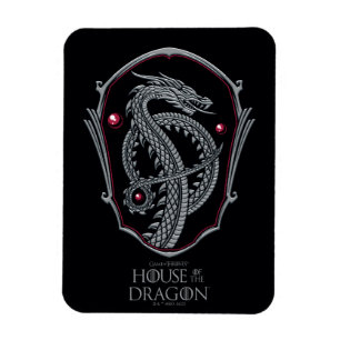 Imán CASA DEL DRAGÓN Escudo Silver Dragon