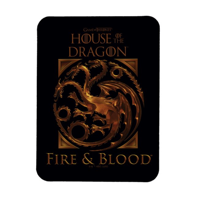 Imán CASA DEL DRAGÓN | House Targaryen Sigil (Vertical)