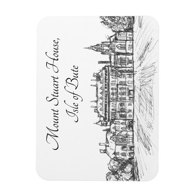 Imán Casa del Monte Stuart, Isla de Bute- (Vertical)