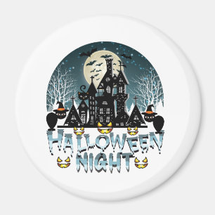 Imán Casa embrujada, noche de Halloween de miedo