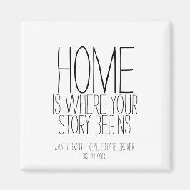 Imán Casa es donde tu historia empieza agente inmobilia