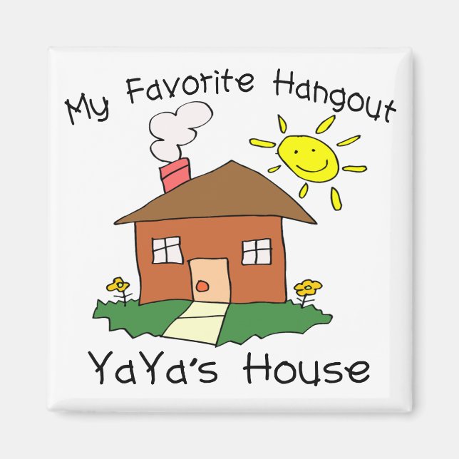Imán Casa favorita de Hangout YaYa (Frente)