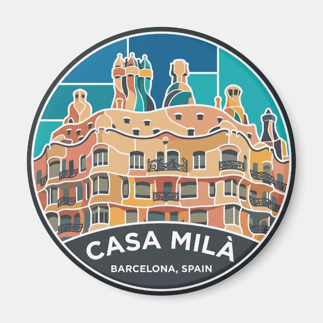 Imán Casa Milà España (Frente)