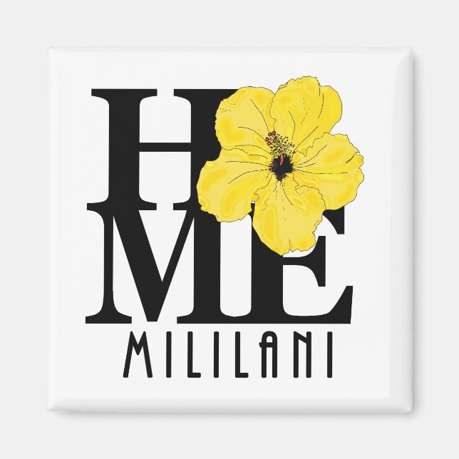 Imán CASA Mililani Yellow Hibiscus (Frente)