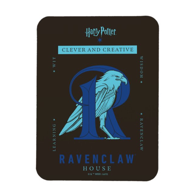 Imán Casa RAVENCLAW™ inteligente y creativa (Vertical)