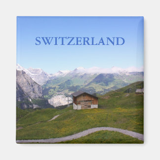 Imán Casa suiza y alpes