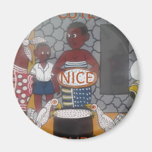 Imán Casa tradicional africana adorable lindo