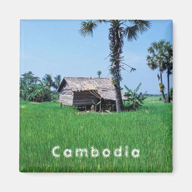 Imán Casa tradicional - Camboya (Frente)