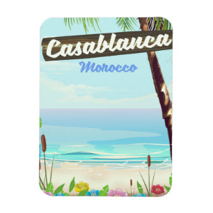 Imán Casablanca Marruecos, afiche romántico