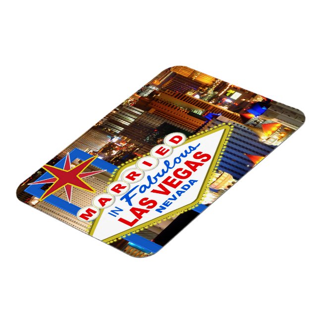 Imán Casado En Vegas Refridgerator Magnet (Lado Izquierdo)