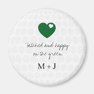 Imán 'Casados y Felices en el Green' Boda de Golf
