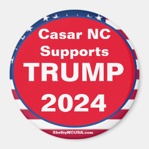 Imán Casar NC soporta patriótico TRUMP 2024
