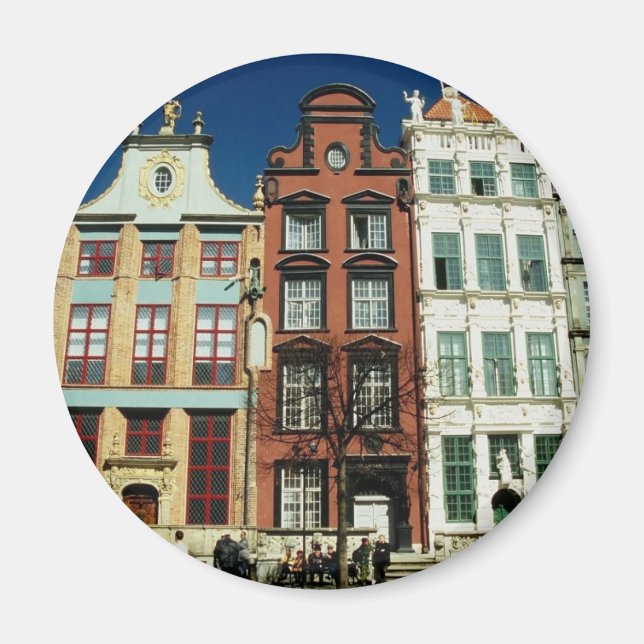 Imán Casas antiguas de Gdansk (Frente)