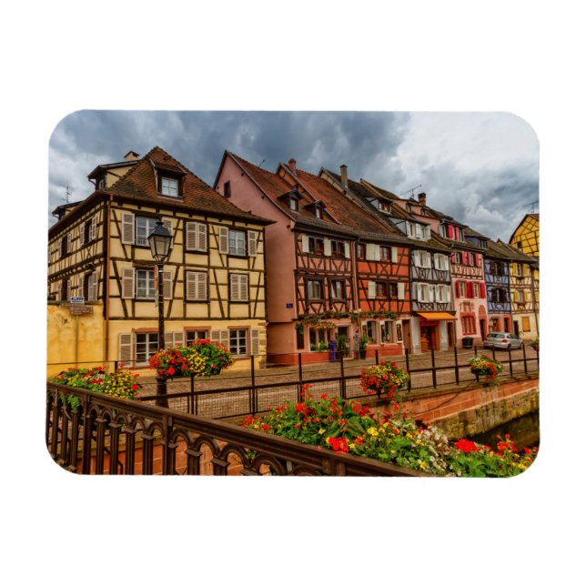 Imán Casas de Colmar, Alsacia, Francia (Horizontal)