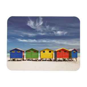 Imán Casas de playa coloridas el Muizenberg,