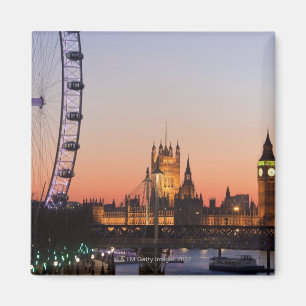 Imán Casas del parlamento y del ojo de Londres