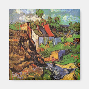 Imán Casas en Auvers, arte de Vincent van Gogh.