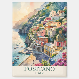 Imán Casas personalizadas Positano Italia Acuarela Colo